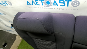Back row of seats 2nd row Dodge Challenger 09- black cloth, chemically treated, faded fabric