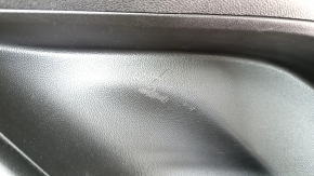 Door trim card front right GMC Terrain 18-20 leather black, wood insert, scratches