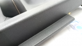 Door trim card rear left GMC Terrain 18 leather black, wood insert, scratches