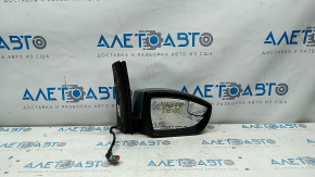 Side mirror right Ford C-max MK2 13-18 9 pins, turn signal, heated, backlight, blue, scratches