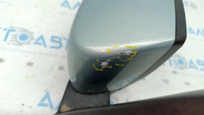 Side mirror right Ford C-max MK2 13-18 9 pins, turn signal, heated, backlight, blue, scratches