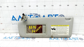 Left visor Audi A3 8V 15-16 4d gray, without hook, dry-cleanable