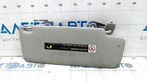 Left visor Audi A3 8V 15-16 4d gray, without hook, dry-cleanable