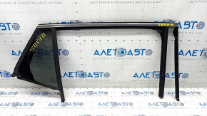 Rear right glass seal with triangle glass GMC Terrain 18- with chrome molding