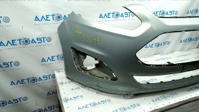 Front bumper bare Ford C-max MK2 13-18 usa blue, scratches, pressed, broken fastener, cracks