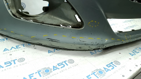 Front bumper bare Ford C-max MK2 13-18 usa blue, scratches, pressed, broken fastener, cracks