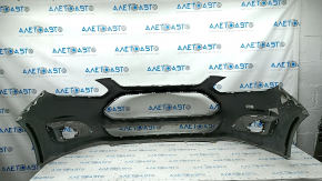 Front bumper bare Ford C-max MK2 13-18 usa blue, scratches, pressed, broken fastener, cracks