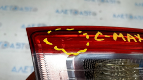 Inner taillight trunk lid left Ford C-max MK2 13-16 pre-rest, micro-cracks, scratches