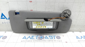 Right visor GMC Terrain 18 - gray with backlight, without hook, for cleaning