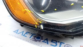 Front right headlight complete Audi A3 8V 15-16 xenon hid, with lower mount, sand, crack under glass