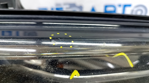 Front right headlight complete Audi A3 8V 15-16 xenon hid, with lower mount, sand, crack under glass