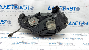 Front right headlight complete Audi A3 8V 15-16 xenon hid, with lower mount, sand, crack under glass