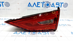 Lamp inside trunk lid right Audi A3 8V 15-16 4d usa LED, scuffs, cracks on glass