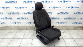 Passenger seat GMC Terrain 18-21 without airbag, manual, black rag, driftwood, for cleaning
