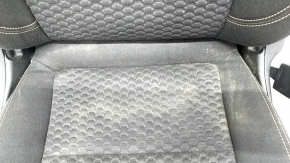 Passenger seat GMC Terrain 18-21 without airbag, manual, black rag, driftwood, for cleaning