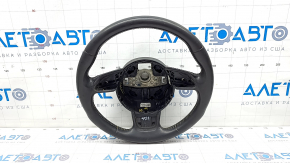 Bare steering wheel Audi A3 8V 15-20 leather, black, without petals, scratch