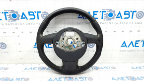 Bare steering wheel Audi A3 8V 15-20 leather, black, without petals, scratch