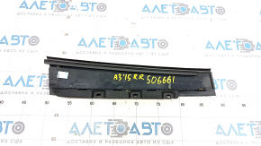 Door trim side rear right Audi A3 8V 15-20 4d, 5d front, black gloss, scratches, torn seal, broken fastening