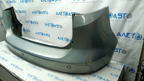 Rear bumper bare Ford C-max MK2 13-18 for parking sensors, blue, pressed, scratches, broken mount