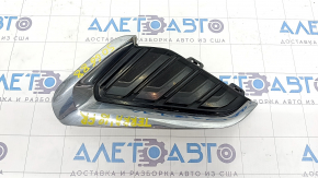 Right fog light plug GMC Terrain 18-21 with chrome molding, sand, bumps