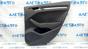 Door trim card rear right Audi A3 8V 15-20 4d, 5d, black, with tweeter, scratch