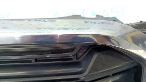 Radiator grill assembly GMC Terrain 18-21 with emblem, sand, broken mount