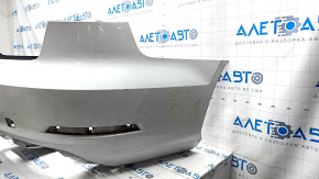 Bare rear bumper Audi A3 8V 15-16 white, dented, broken mount, made
