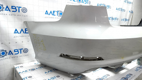 Bare rear bumper Audi A3 8V 15-16 white, dented, broken mount, made