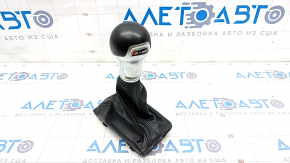 Gear knob Audi A3 8V 15-20 S-tronic black stitching, scratches on leather