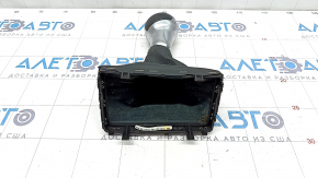 Gear knob Audi A3 8V 15-20 S-tronic black stitching, scratches on leather