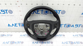 Naked steering wheel GMC Terrain 18-21 leather black without heating, pokes scratches, tear