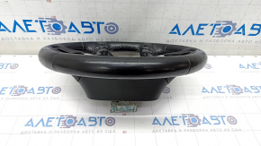 Naked steering wheel GMC Terrain 18-21 leather black without heating, pokes scratches, tear
