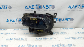 Headlight front left Jeep Cherokee KL 14-18 prerest, halogen, black, micro-cracks, sand