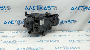 Headlight front left Jeep Cherokee KL 14-18 prerest, halogen, black, micro-cracks, sand