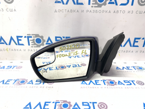 Side mirror left Ford Focus mk3 15-18 rest 7 pins, turn signal, heated, blue, sand, scratches