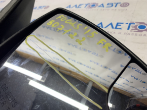 Side mirror right Ford Focus mk3 15-18 rest, 9 pins, turn signal, heated, blue, scratch