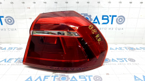Lamp outer wing right VW Passat b8 16-19 USA halogen dark, for polishing