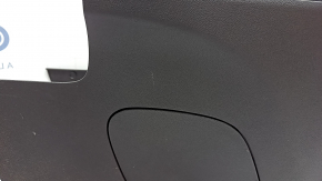 Console center armrest and cup holders GMC Terrain 18 - black leather, under the air duct, scratches, bumps on chrome, peeling coating
