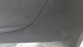 Console center armrest and cup holders GMC Terrain 18 - black leather, under the air duct, scratches, bumps on chrome, peeling coating