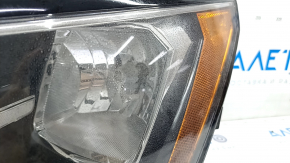 Headlight front left VW Passat b8 16-19 USA bare halogen, fogged up