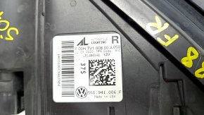 Headlight front right VW Passat b8 16-19 USA bare halogen, fogged up