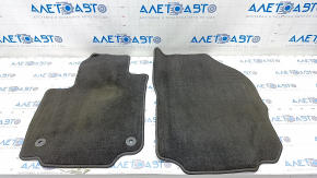Set of floor mats for GMC Terrain 18 - black cloth, for cleaning