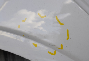 Quarter wing rear right Audi A3 8V 15-20 4d white, dented, pokes, painted 0.1-0.2mm