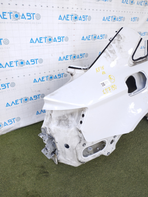 Quarter wing rear right Audi A3 8V 15-20 4d white, dented, pokes, painted 0.1-0.2mm