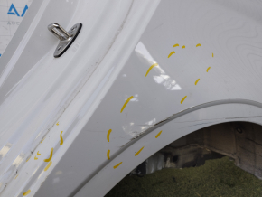 Quarter wing rear left Audi A3 8V 15-20 4d white, dented, pokes, painted 0.1-0.2mm