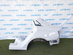 Quarter wing rear left Audi A3 8V 15-20 4d white, dented, pokes, painted 0.1-0.2mm