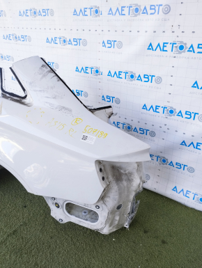 Quarter wing rear left Audi A3 8V 15-20 4d white, dented, pokes, painted 0.1-0.2mm