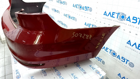 Bare rear bumper VW Jetta 15-18 USA red LA3Q, dented, scratches