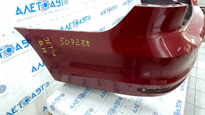 Bare rear bumper VW Jetta 15-18 USA red LA3Q, dented, scratches