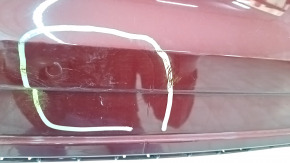 Bare rear bumper VW Jetta 15-18 USA red LA3Q, dented, scratches